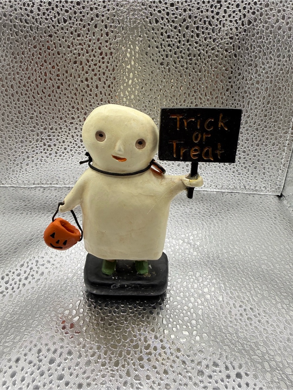Vintage Jenene Mortimer Halloween Boosville Ghost Trick or Treater
